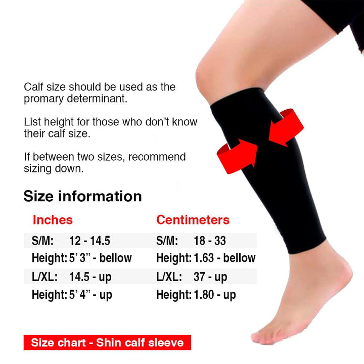 UNBROKENSHOP Cross Training shin calf compression support Shin Sleeves Pro Red