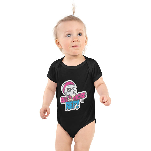 PRINTFUL Black / 6M Infant bodysuit One More Rep