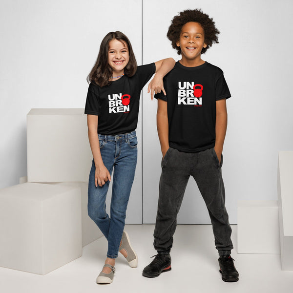 PRINTFUL Black / XS Youth Rockt t-shirt Unbroken