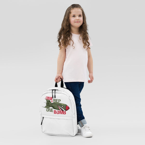 PRINTFUL White Kids' Backpack Rocket