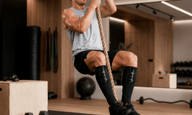 UBK made Cross Training shin calf compression support Shin Sleeves Pro Black
