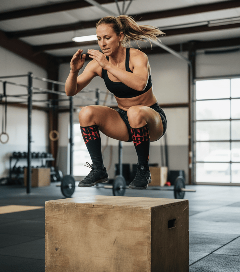 UNBROKENSHOP.com Cross Training shin calf compression support Shin Sleeves Pro Black