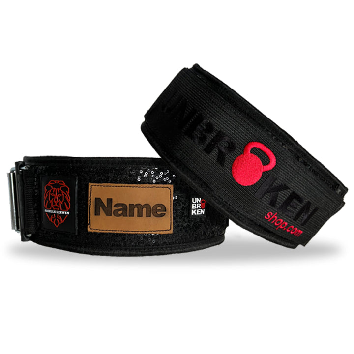UNBROKENSHOP.com Nylon Weightlifting Belt Small Arielle Loewen signature belt Sparckle
