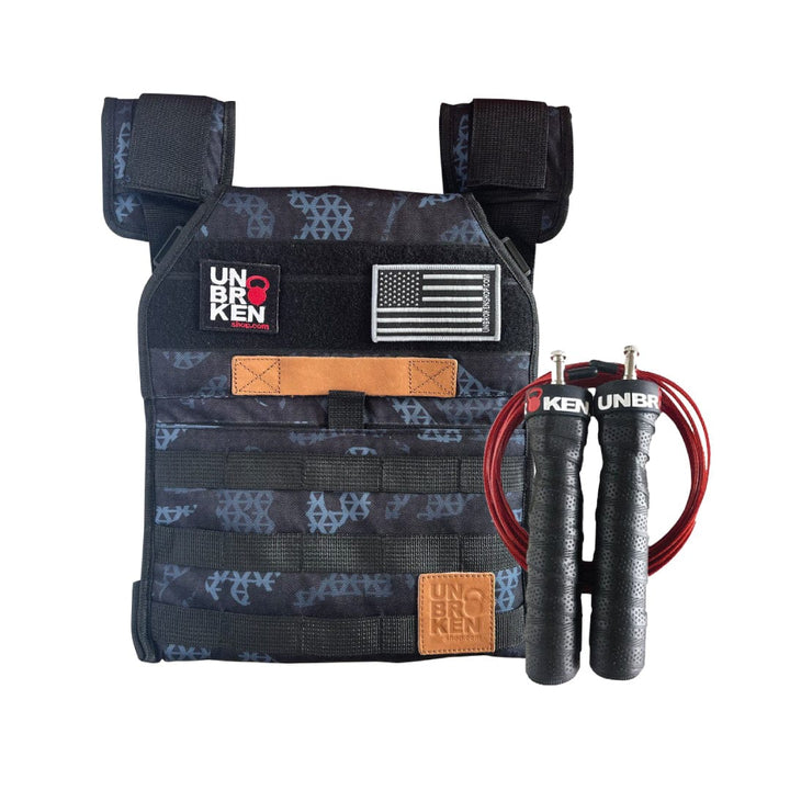 UNBROKENSHOP personalized Classic weight vest + Jump Rope