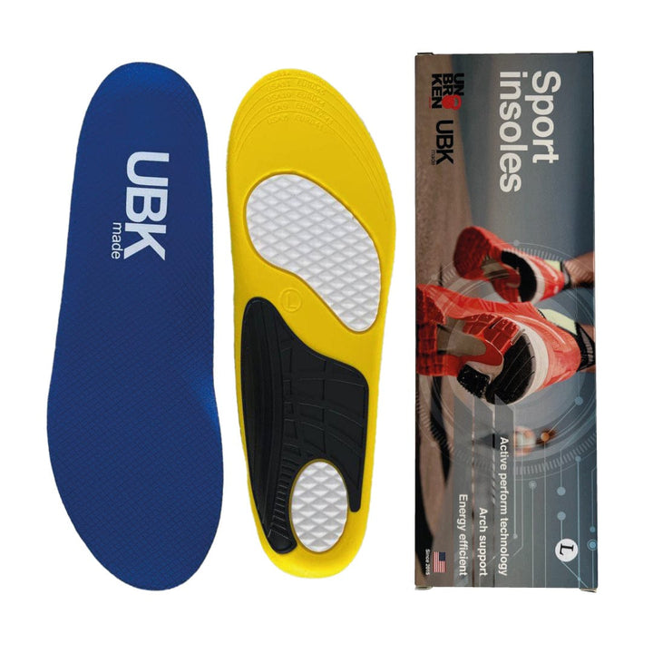UNBROKENSHOP Running Insole for Men & Women, Foot Arch Support, Low Arch Support (L(8-12))