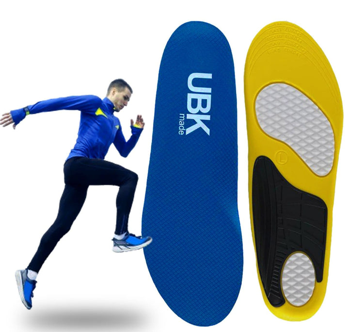 UNBROKENSHOP Running Insole for Men & Women, Foot Arch Support, Low Arch Support (L(8-12))