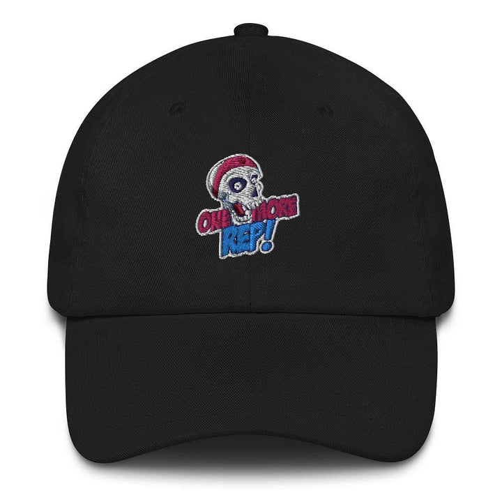 PRINTFUL Black One More Rep Caps