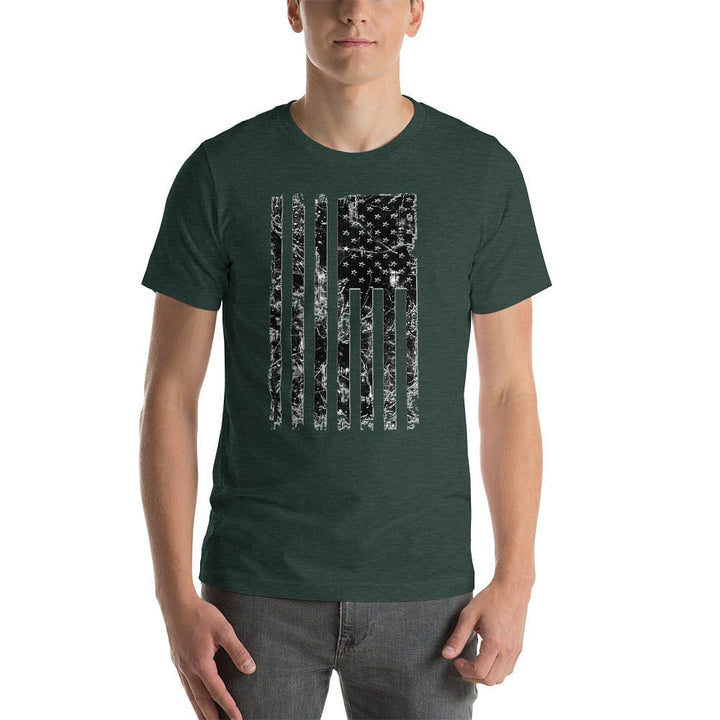 American Flag Short-Sleeve Unisex T-Shirt - UNBROKENSHOP