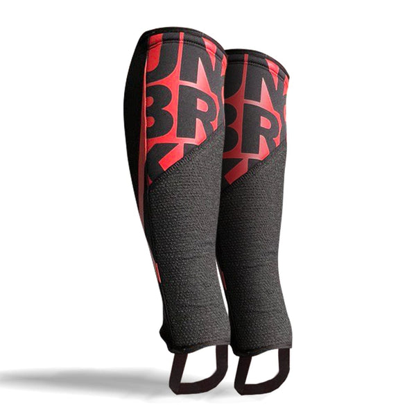 UNBROKENSHOP Cross Training shin calf compression support S/M (Pair) Shin Sleeves Pro Red