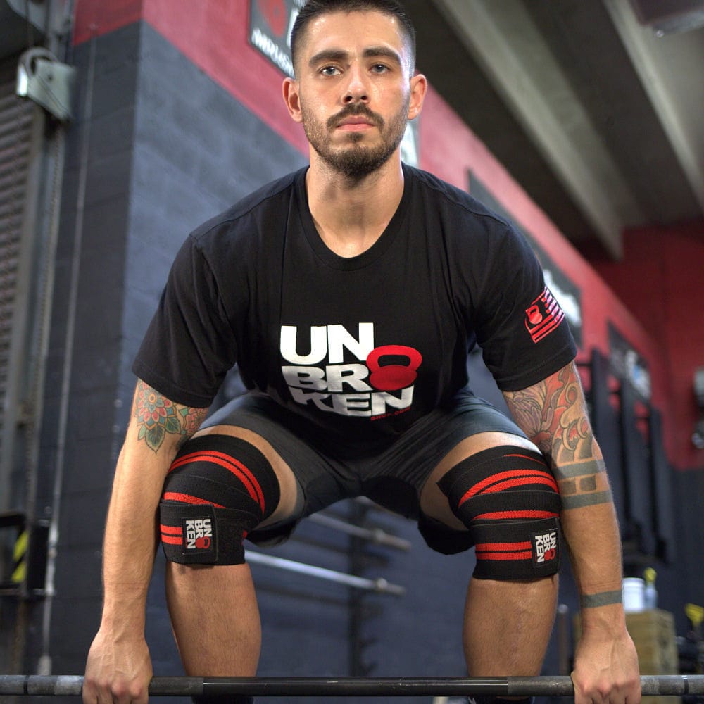 Crossfit & Fitness Knee wraps Cross Training WOD Oly weight lifting