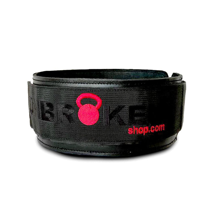 UNBROKENSHOP Leather Weightlifting Belt Weightlifting Leather Belt Black