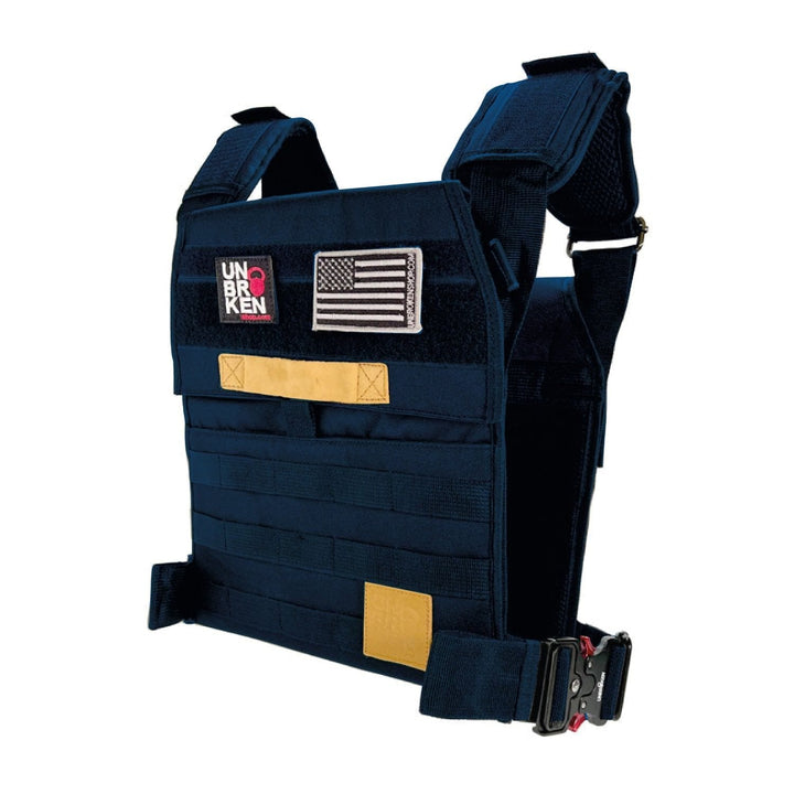 UNBROKENSHOP Weight Vest Navy NEW Heavy Duty weight vest