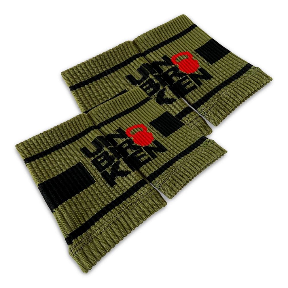 UNBROKENSHOP Wrist wraps Green 2 pack Sweat wristbands